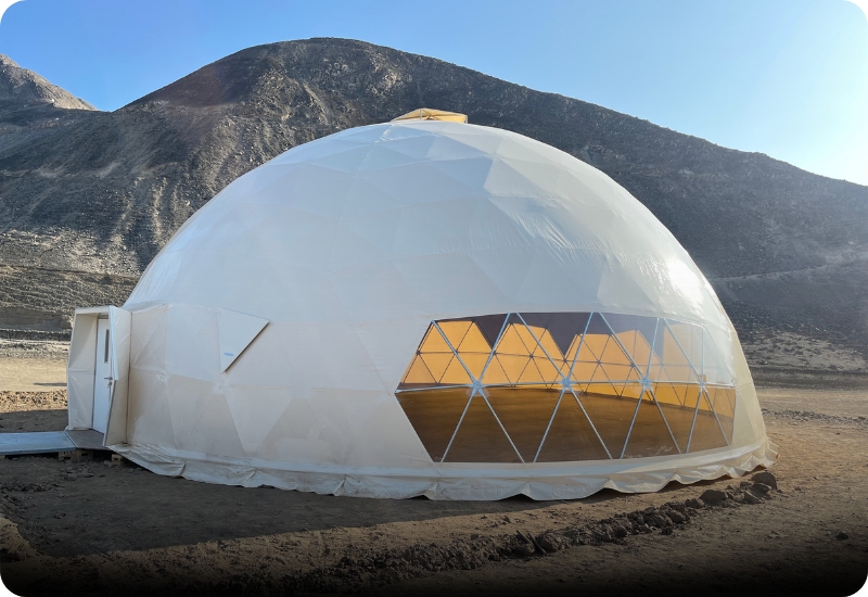 11Domo geodésico glamping