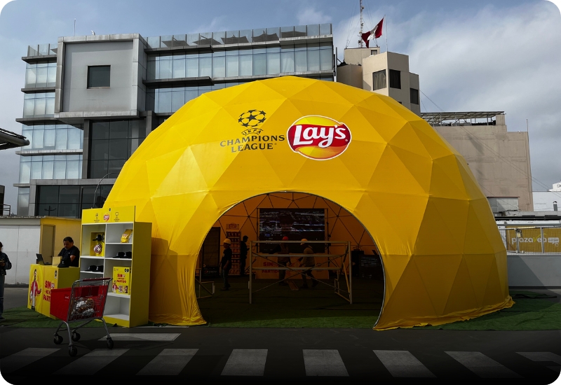 25Domo geodésico para evento BTL