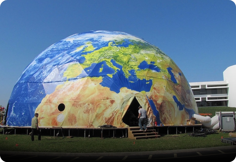 36Domo geodésico para evento temático