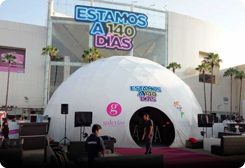45Domo geodésico para evento BTL