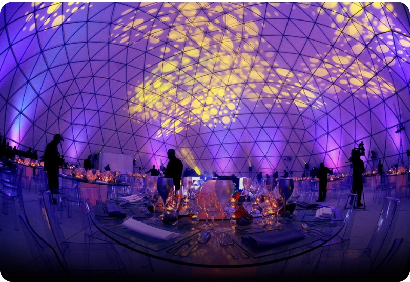 5Domo geodésico para evento de matrimonio