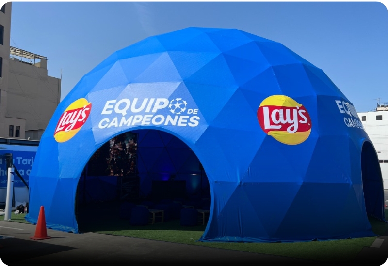7Domo geodésico para evento BTL